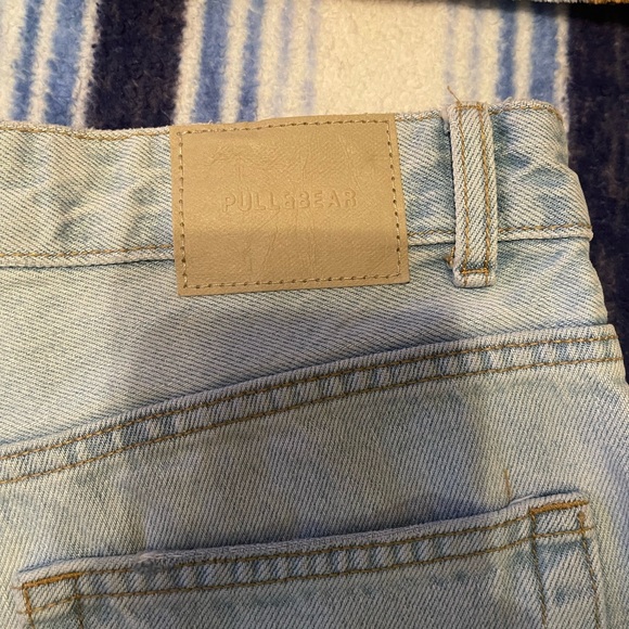 Pull&Bear Light Blue Women's Straight Leg Jeans - Picture 6 of 8